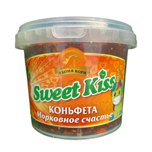 Лакомство для лошади Коньфета Sweet Kiss "Морковное счастье" 1 кг. Лакомство для лошади Коньфета Sweet Kiss "Морковное счастье" 1 кг.