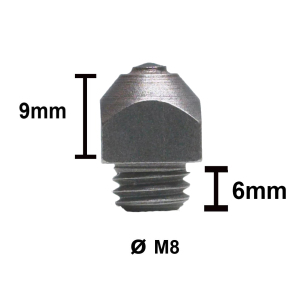 Шипы для подков М8 с победитовой вставкой, шт