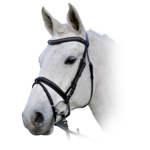 Оголовье трензельное с крупными стразами Оголовье трензельное с крупными стразами