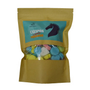 Лакомство "Сахарок" цветной для лошадей, 380г. Лакомство "Сахарок" цветной для лошадей, 380г.