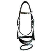 Оголовье трензельное с кристаллами